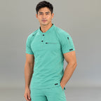 Men’s 901 Brook Green super-stretch scrub top by S-FOR-ME Scrubs
