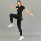 Women's Top 905 Black, Super Stretch Scrubs