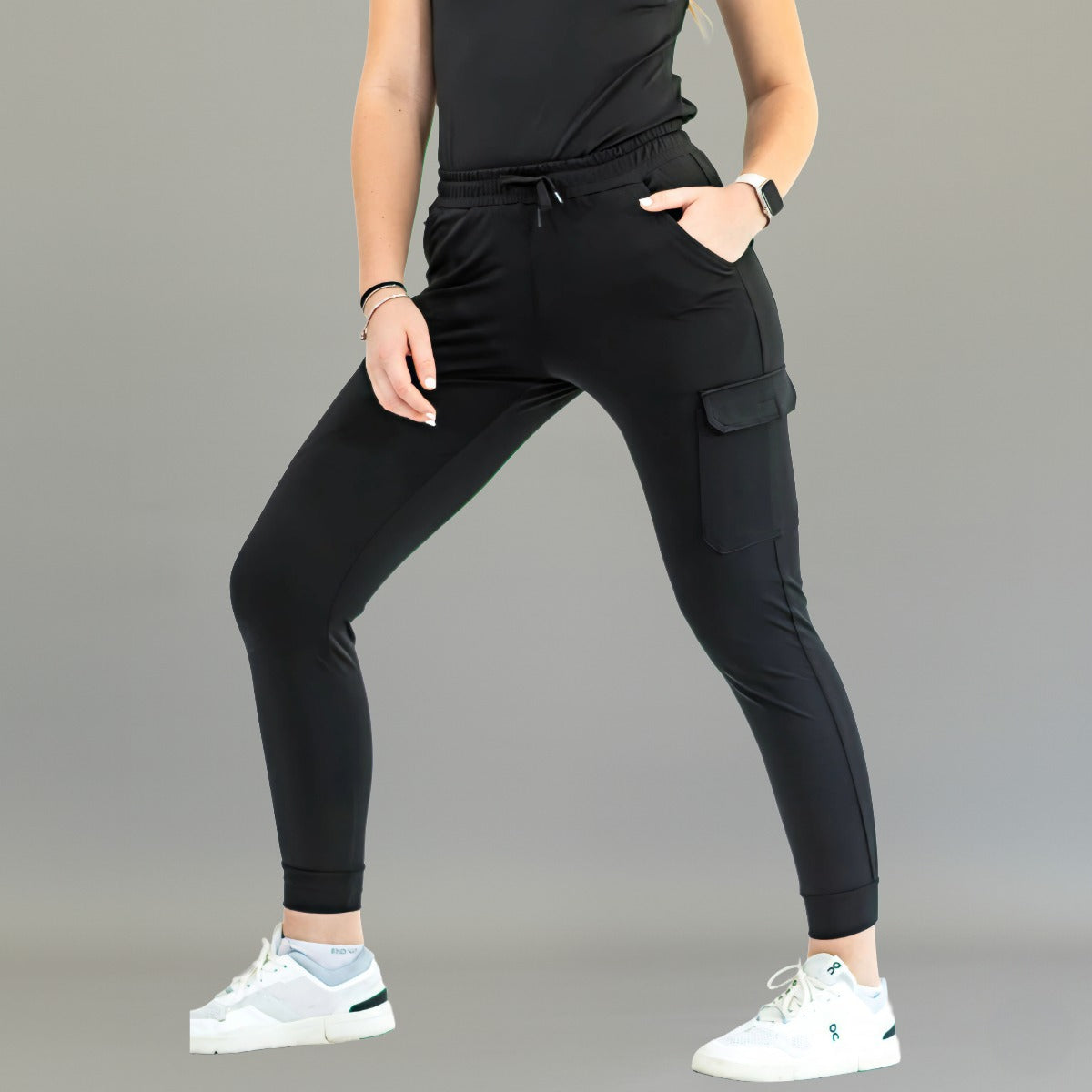 Women’s Jogger 905 Black, Super Stretch Scrubs