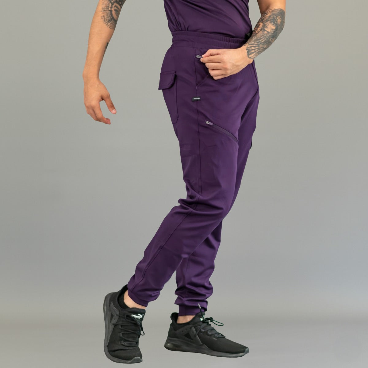Men's Jogger 905 Purple, Scrubs Super Stretch