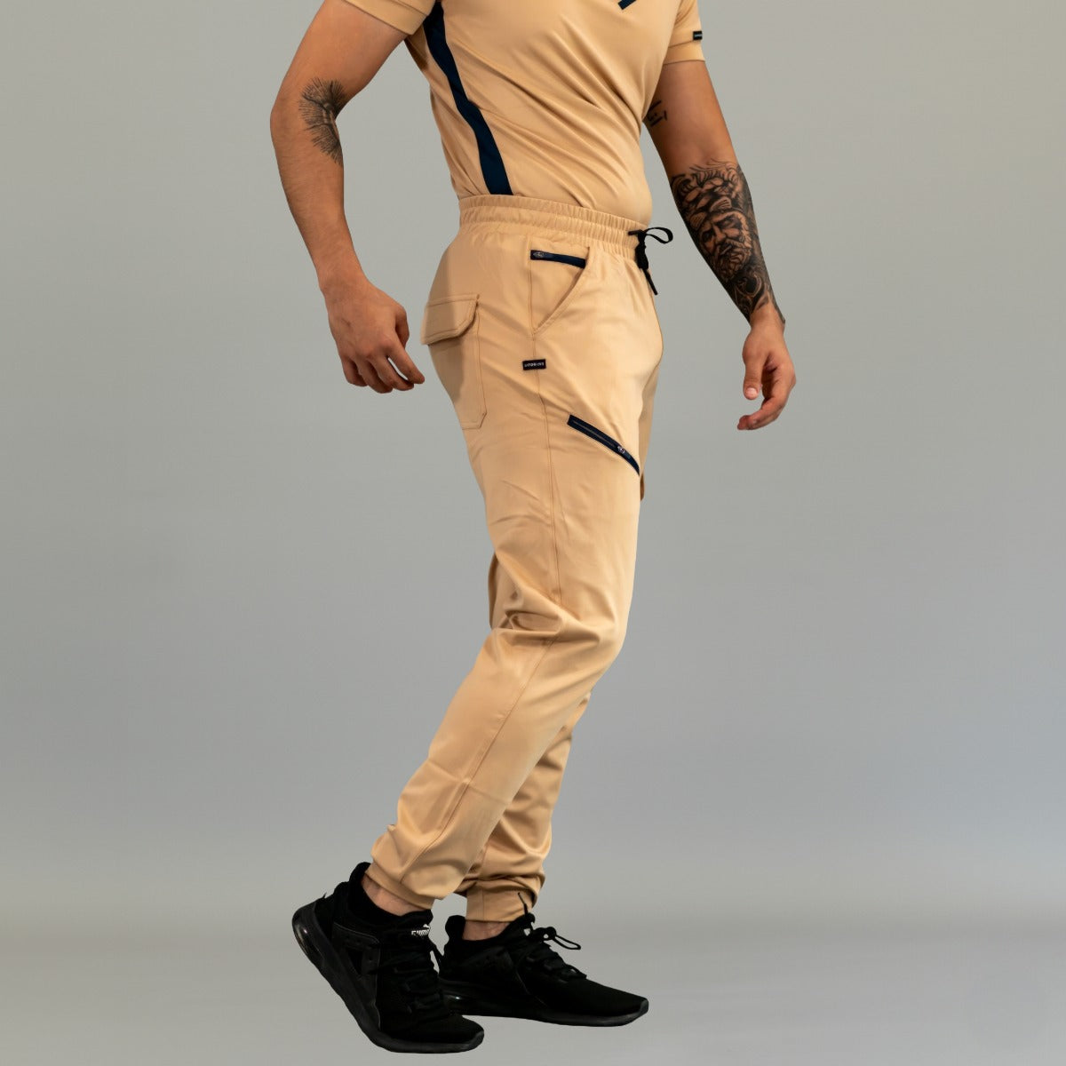 Men's Jogger 905 Beige, Scrubs Super Stretch