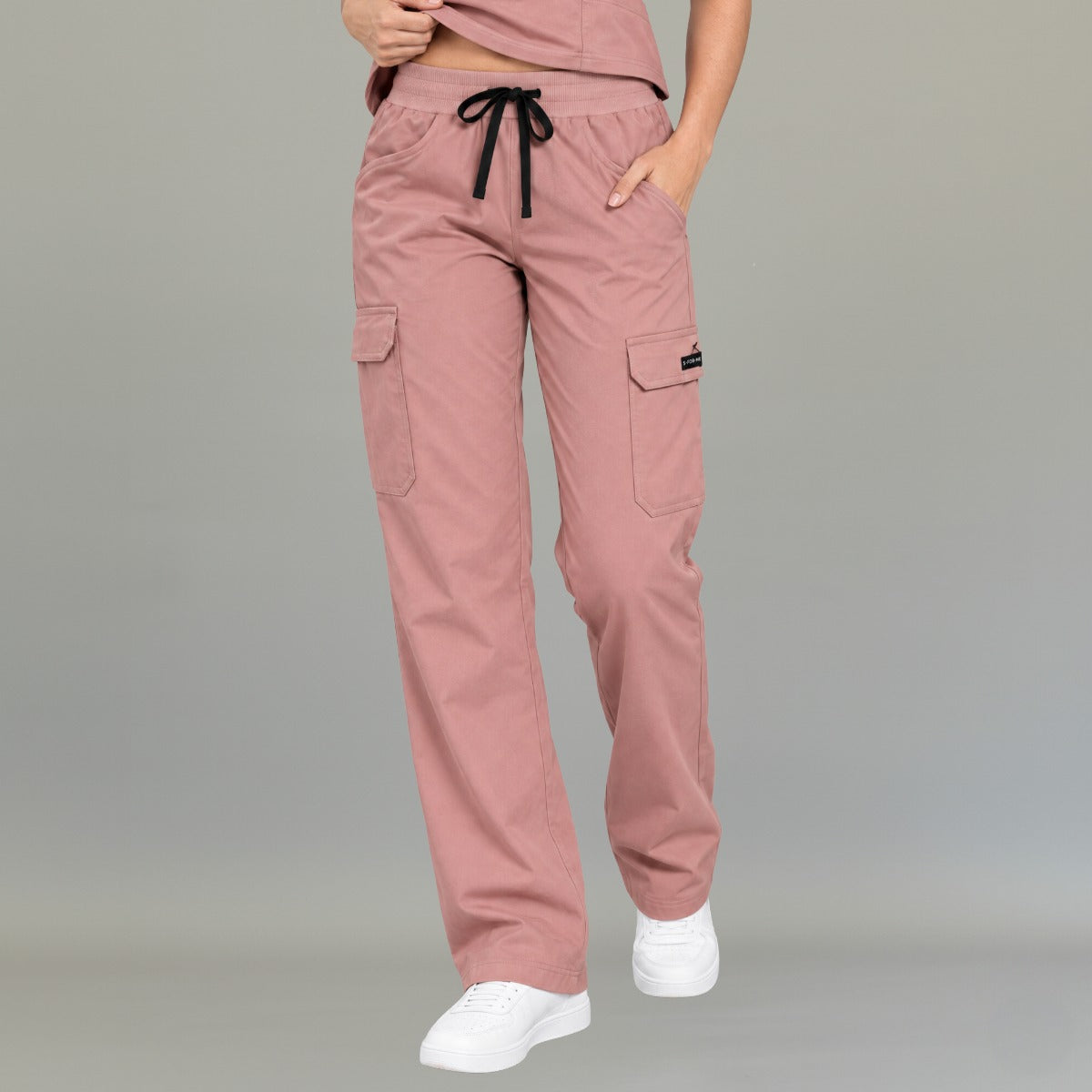 Women's Scrub Pants 940 Dusty Rose Super Stretch | Cargo — view 1 de 7