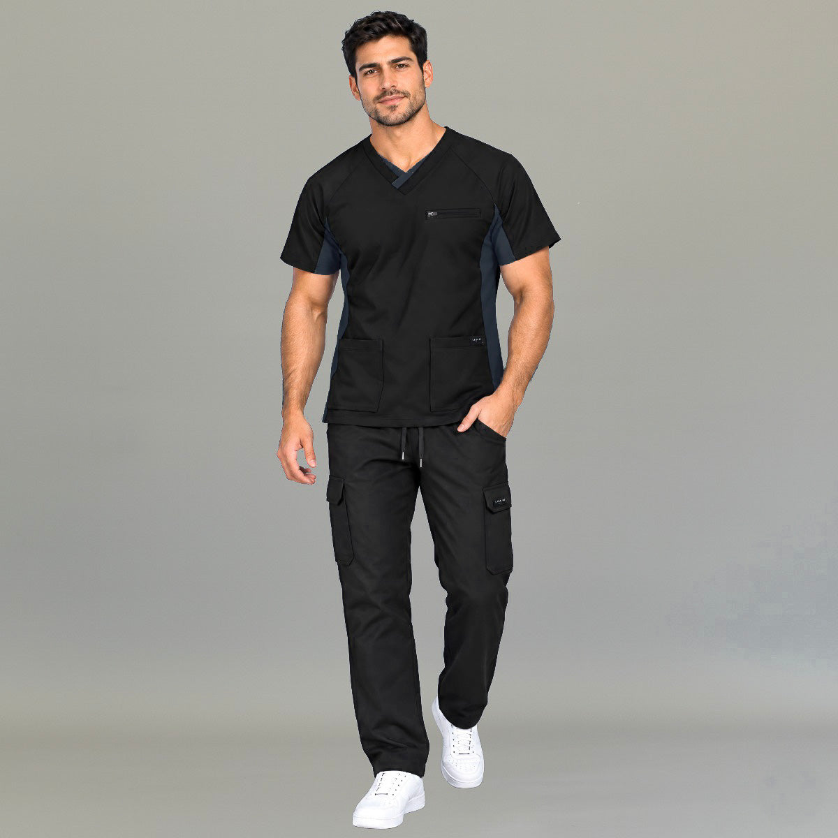 Men's Scrub Pants 940 Black Super Stretch | Cargo — view 4 de 4