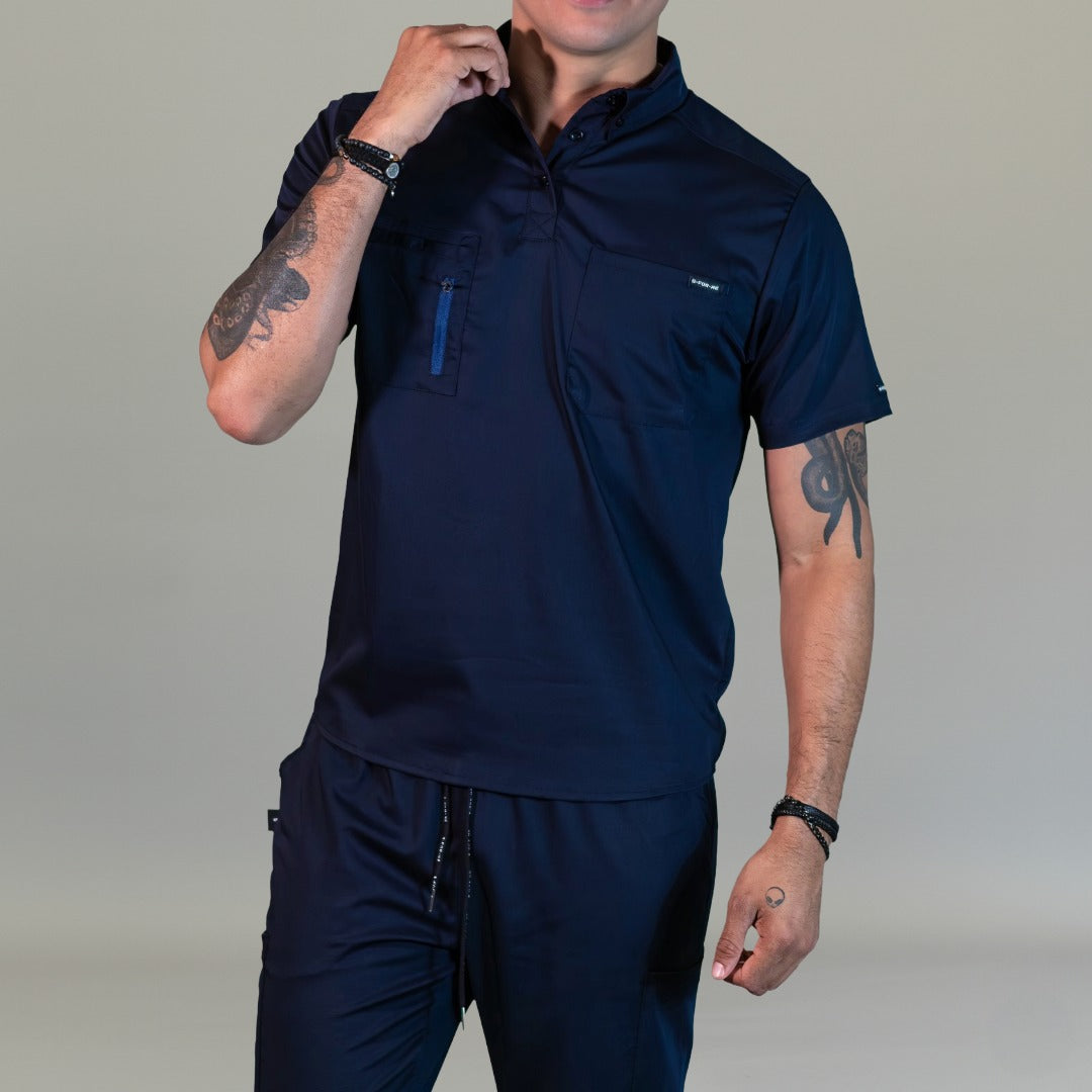 Men’s Butter Soft Touch Navy Blue Top Style 510