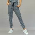gray jogger woman super stretch