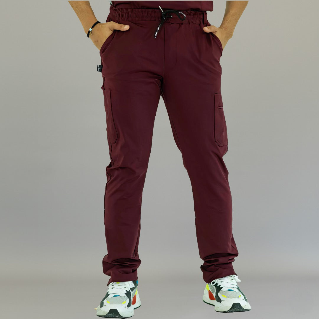 Men's Pants 930 Maroon Super Stretch, Scrubs 930