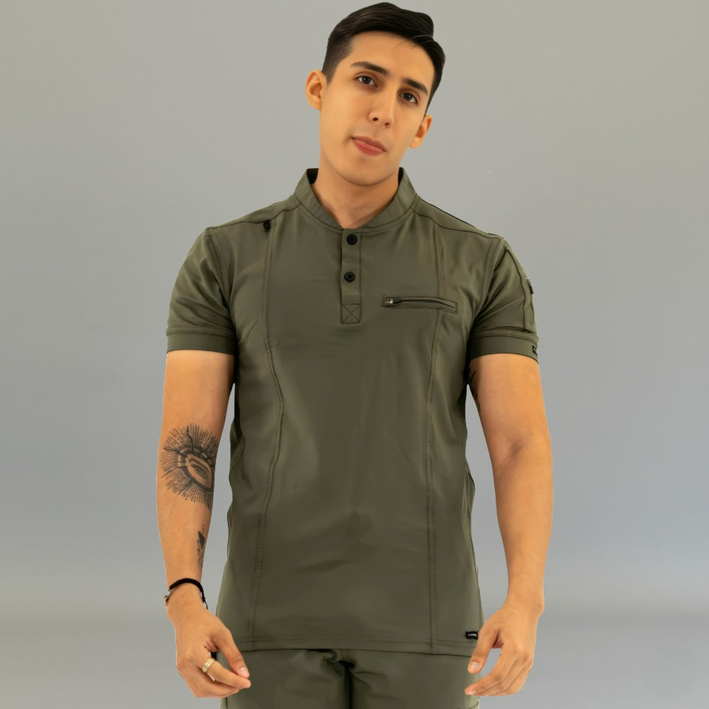 Men's Top 930 Olive Green Super Stretch, Scrubs 930