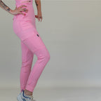 Women's Scrubs Jogger Pants 901 Pale Pink, Super Stretch Scrubs