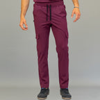 Men's 910 Maroon Scrub Pants Super Stretch