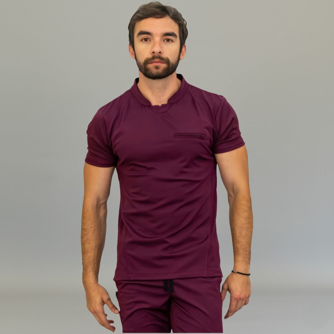 Men's Top 910 Wine Super Stretch, Scrubs 910