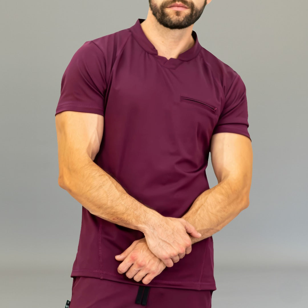 Men's Top 910 Wine Super Stretch, Scrubs 910