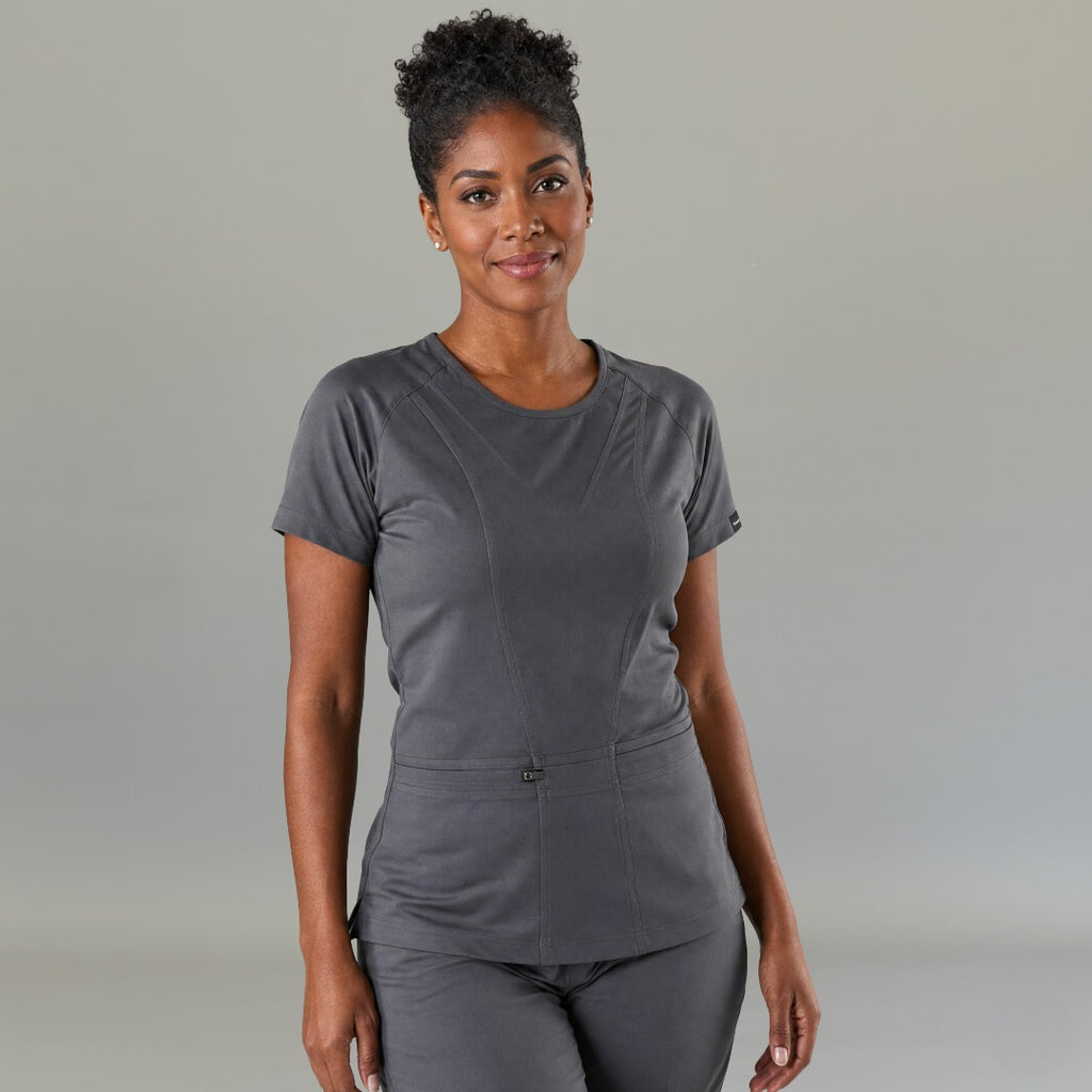 Women's Top 901 Oxford Gray, Super Stretch Scrubs