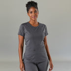 Women's Top 901 Oxford Gray, Super Stretch Scrubs
