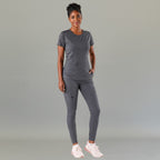 Women's Top 901 Oxford Gray, Super Stretch Scrubs