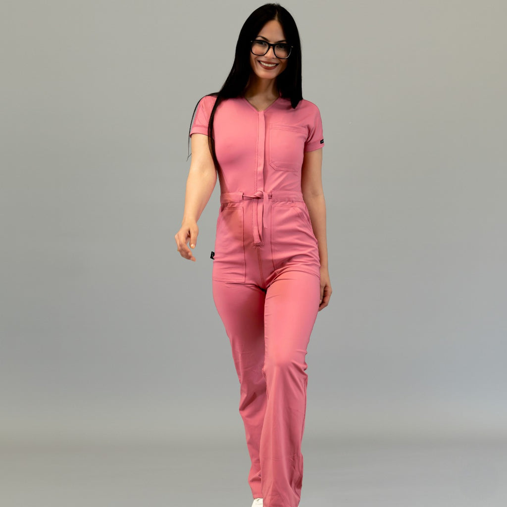 Women’s Style 945 Rosewood Super Stretch Scrub Jumpsuit