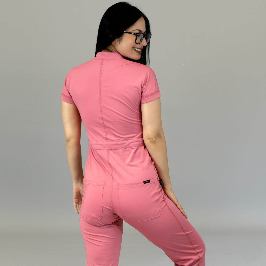 Women’s Style 945 Rosewood Super Stretch Scrub Jumpsuit