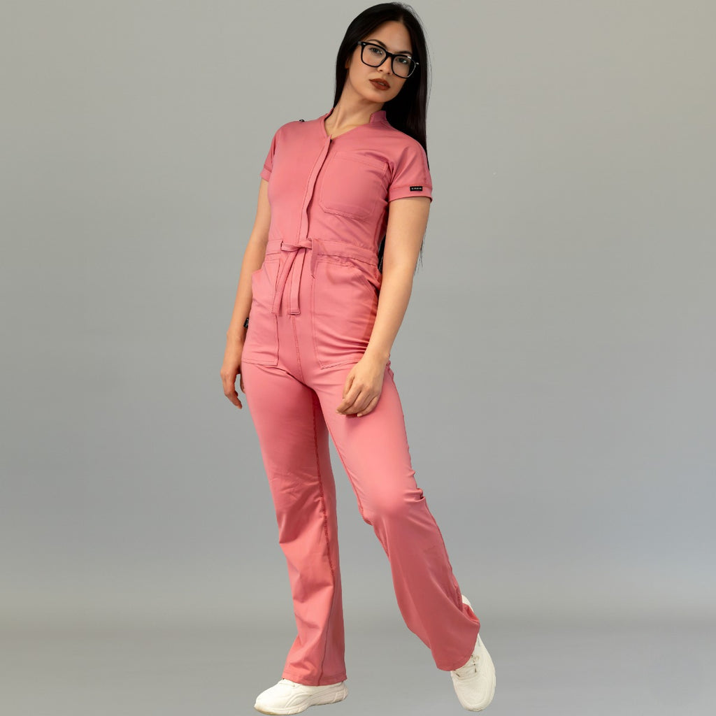 Women’s Style 945 Rosewood Super Stretch Scrub Jumpsuit