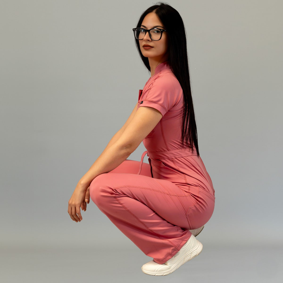 Women’s Style 945 Rosewood Super Stretch Scrub Jumpsuit