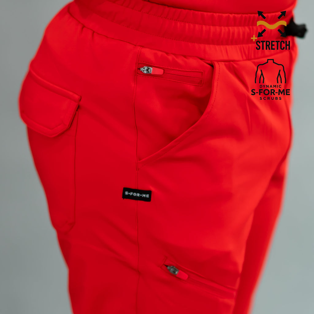Men's Jogger 905 Red, Scrubs Super Stretch