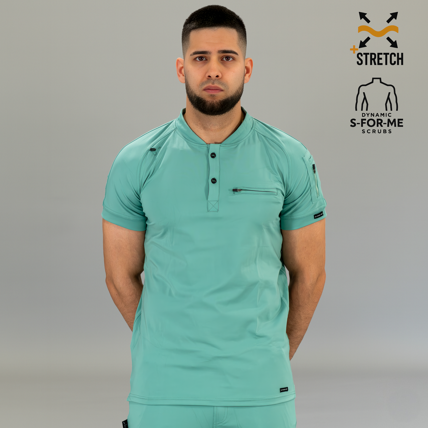 Men's Top 901 Brook Green Super Stretch, Scrubs