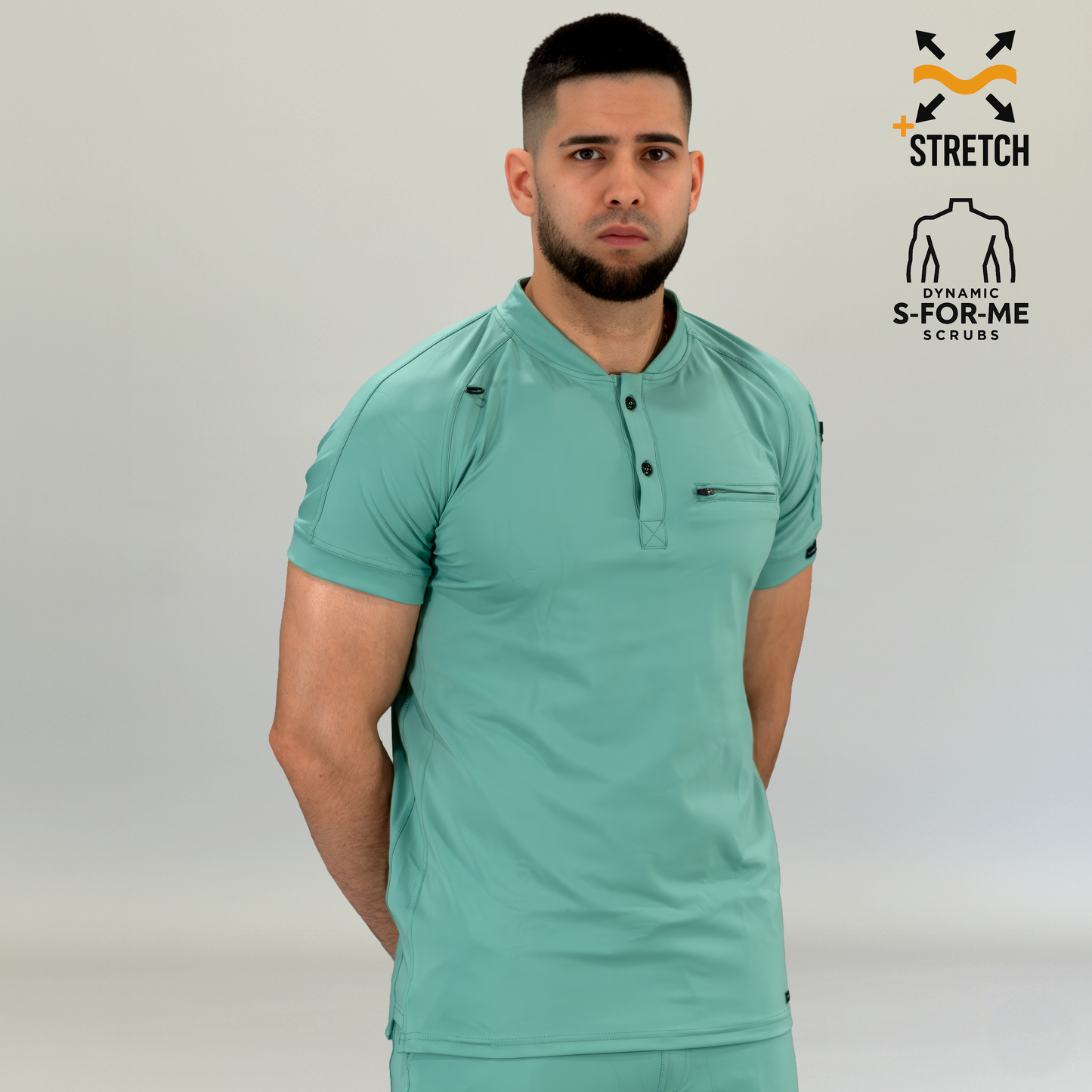 Men's Top 901 Brook Green Super Stretch, Scrubs