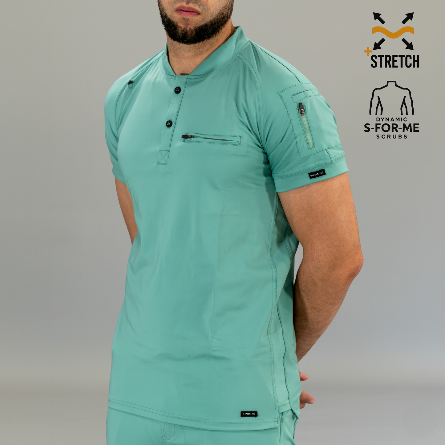 Men's Top 901 Brook Green Super Stretch, Scrubs