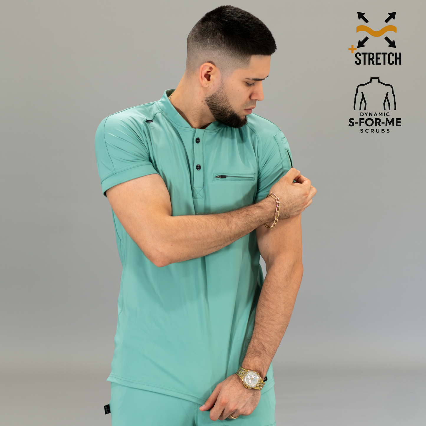 Men's Top 901 Brook Green Super Stretch, Scrubs