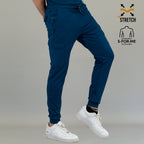 Athletic fit corsair blue scrub pants men doctor nurse uniform
