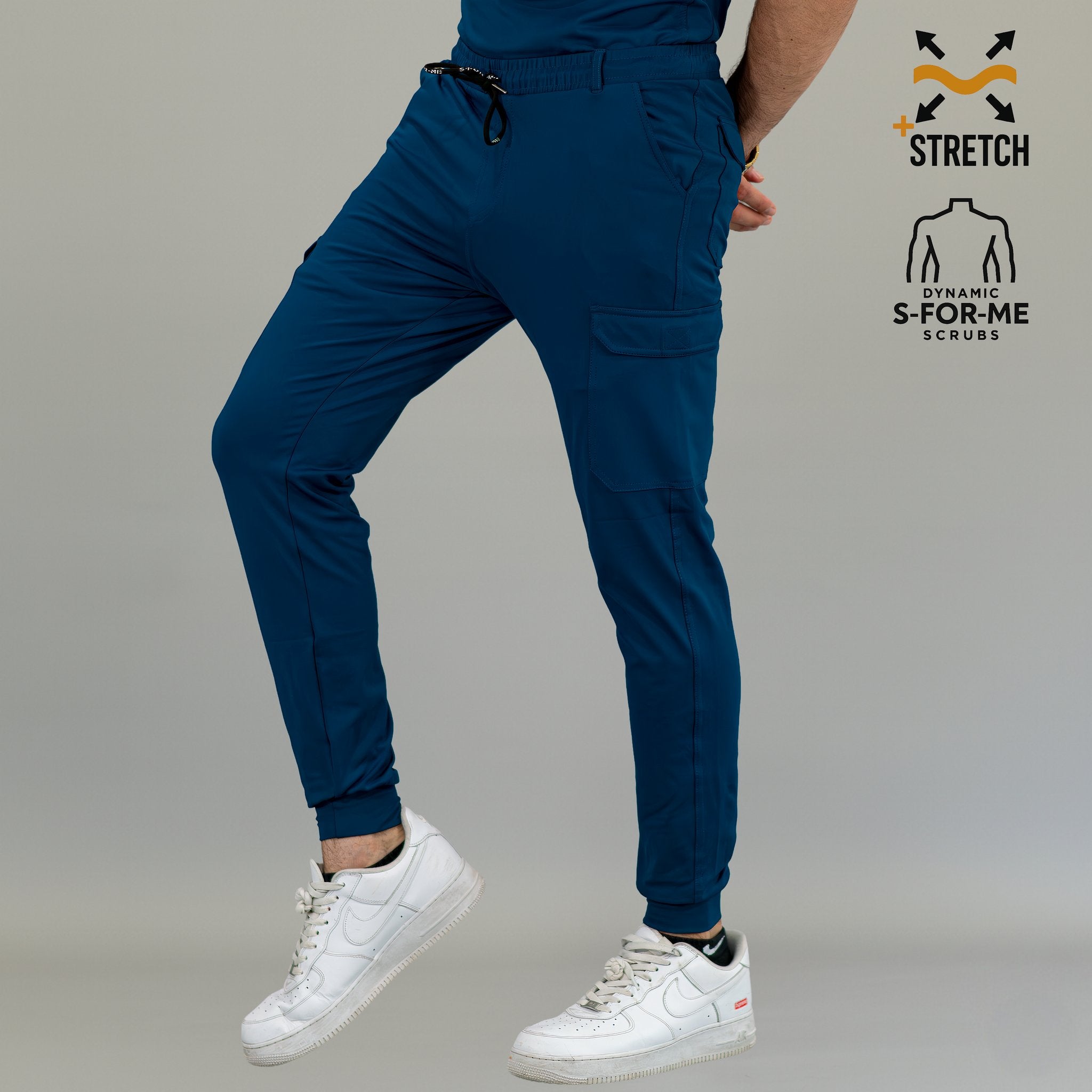 Men's healthcare corsair jogger scrub pants slim fit S-FOR-ME Scrubs