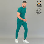 Men's teal blue medical scrub pants 901 S-FOR-ME travel nurse