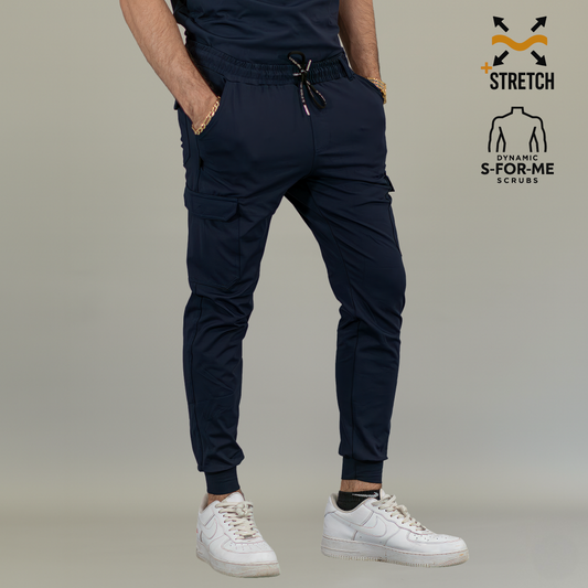 Men's Jogger Pants 901 Navy Blue Super Stretch, Scrubs 901