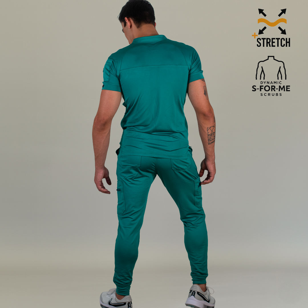 Men's Scrub Jogger Pants 901 Emerald Green Super Stretch