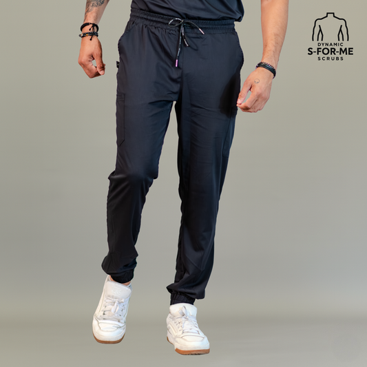 black scrub pants for men