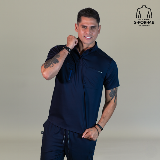Men’s Butter Soft Touch Navy Blue Top Style 510