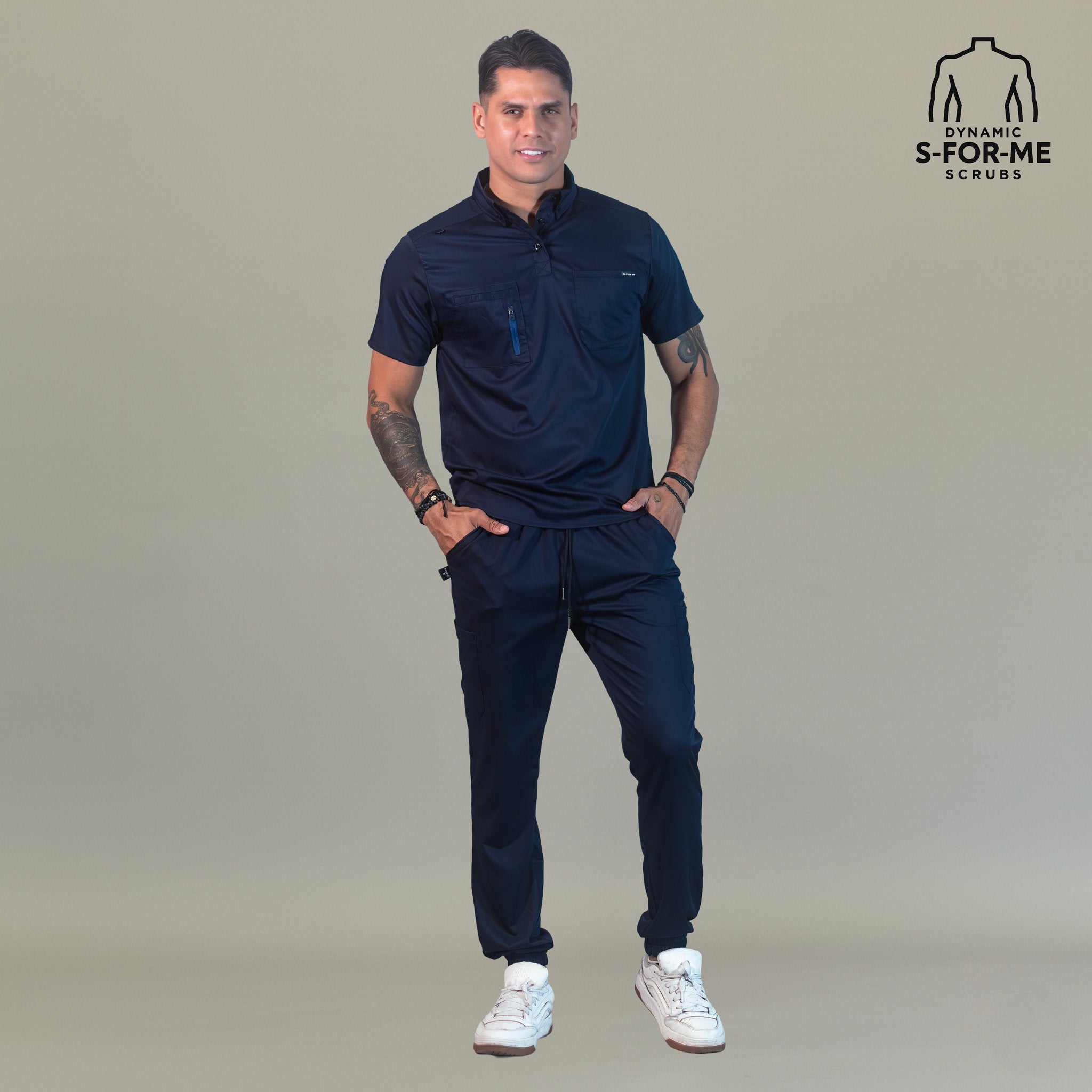 Men’s Butter Soft Touch Navy Blue Top Style 510