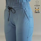 Women’s 915 Super Stretch Sky Blue Flare Scrub Pants