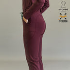 Women’s 915 Super Stretch Maroon Flare Scrub Pants