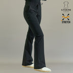 Women’s 915 Super Stretch Black Flare Scrub Pants