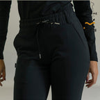 Women’s 915 Super Stretch Black Flare Scrub Pants