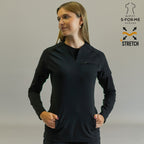 Women’s Top 915 Black, Super Stretch Scrubs