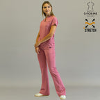 Women’s Top 915 Mauve Rose, Super Stretch Scrubs