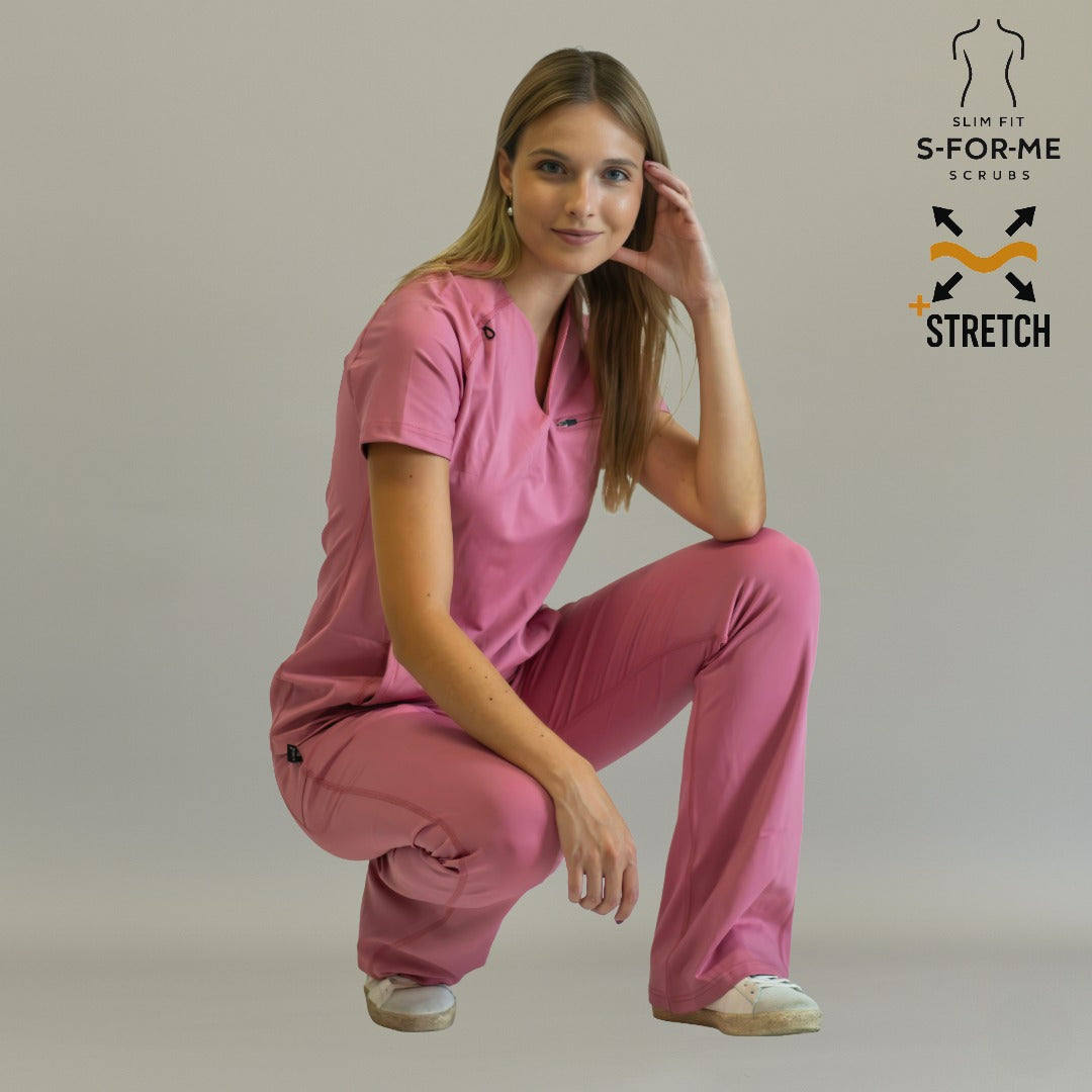 Women’s Top 915 Mauve Rose, Super Stretch Scrubs