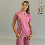 Women’s Top 915 Mauve Rose, Super Stretch Scrubs