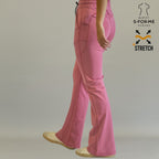 Women’s 915 Super Stretch Mauve Rose Flare Scrub Pants
