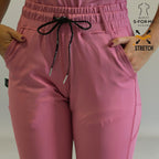 Women’s 915 Super Stretch Mauve Rose Flare Scrub Pants