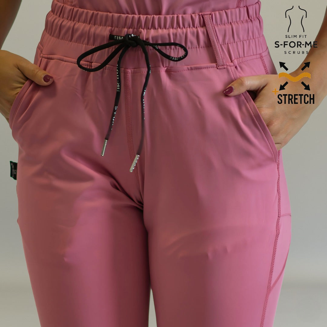 Women’s 915 Super Stretch Mauve Rose Flare Scrub Pants