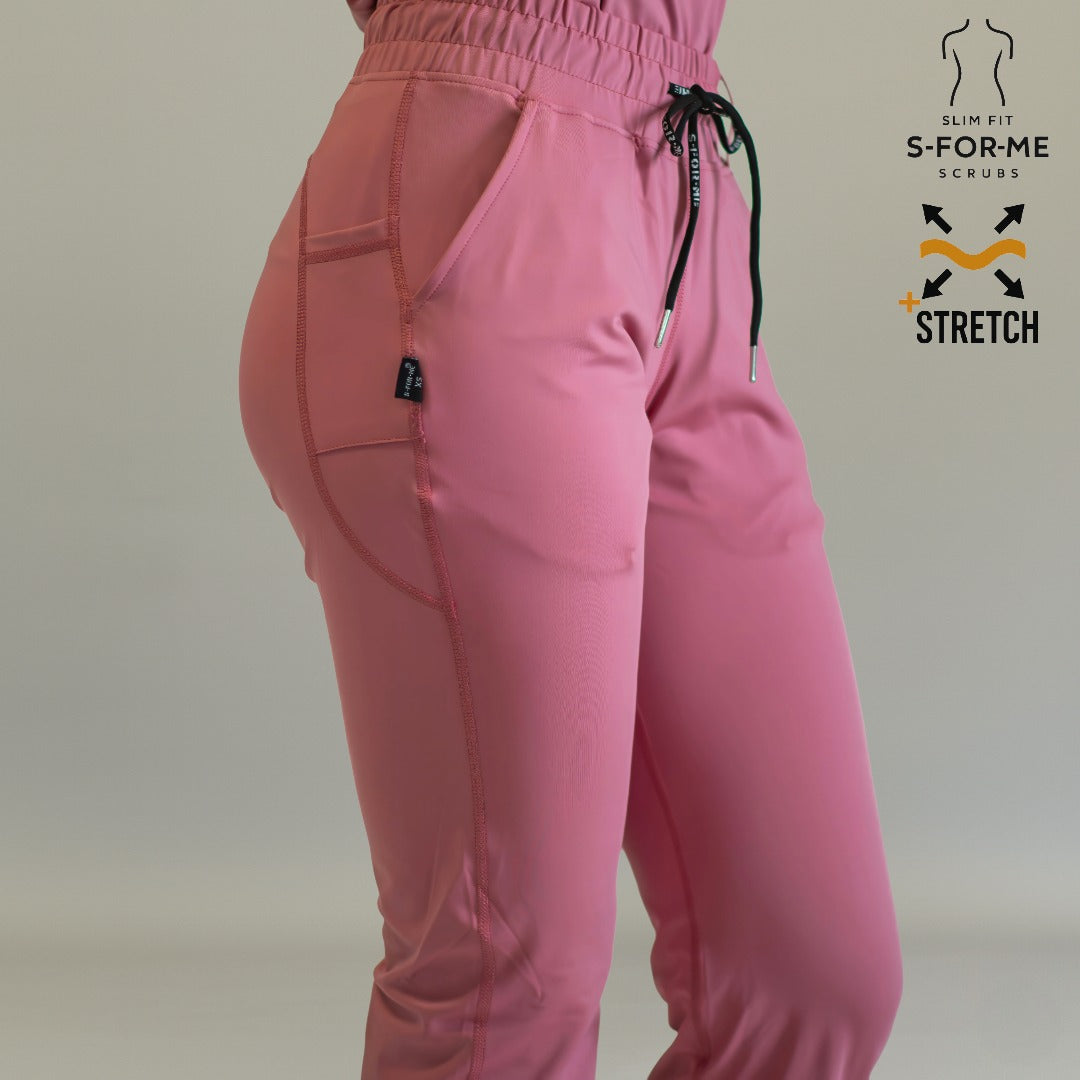 Women’s 915 Super Stretch Mauve Rose Flare Scrub Pants