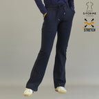 Women’s 915 Super Stretch Navy Blue Flare Scrub Pants