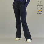 Women’s 915 Super Stretch Navy Blue Flare Scrub Pants