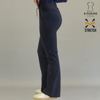 Women’s 915 Super Stretch Navy Blue Flare Scrub Pants